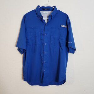 Columbia Men's PFG Short Sleeve Button-down Shirt Size Medium